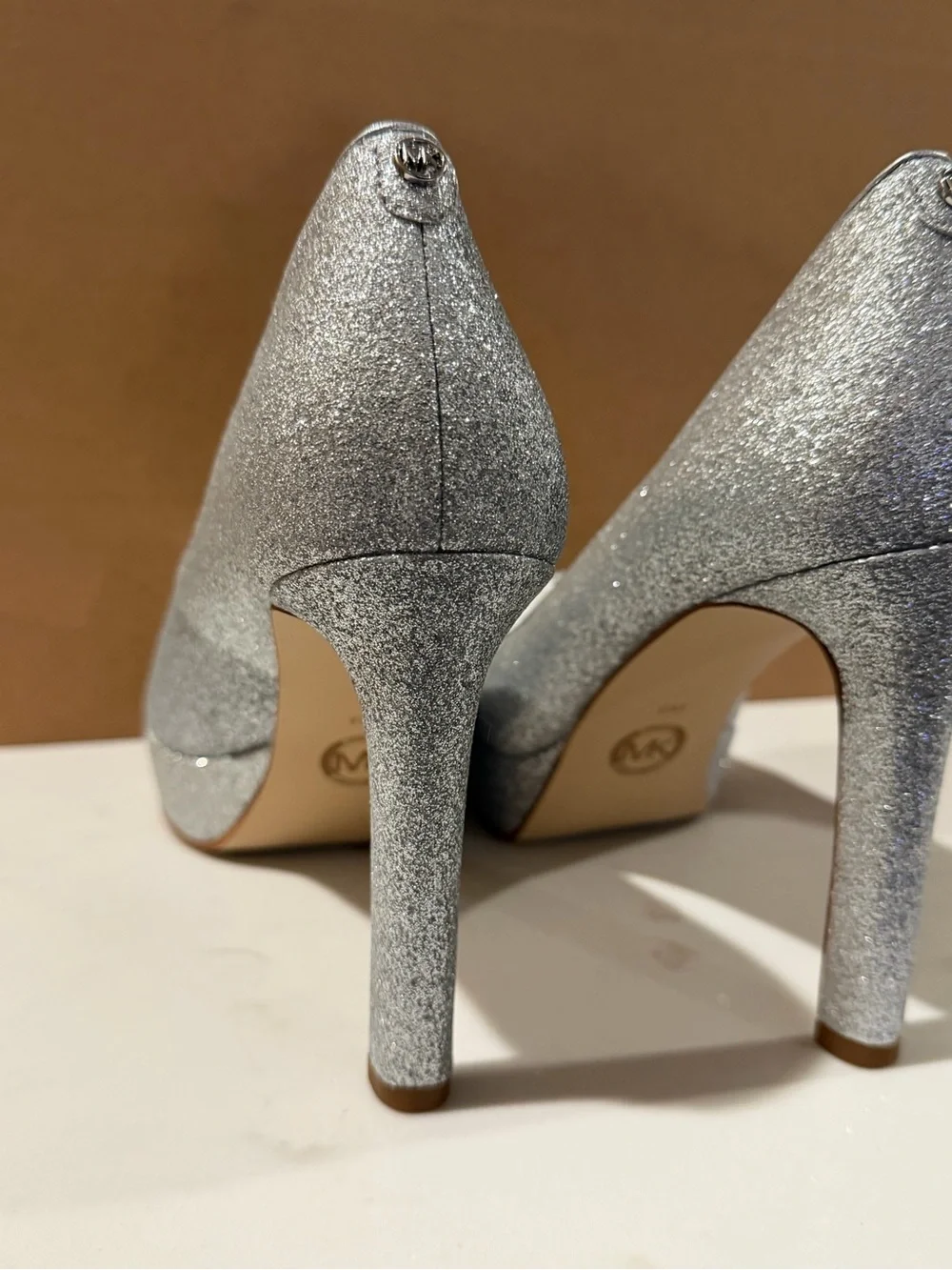 Michael Kors Chantal Platform Pump Silver